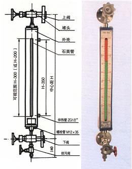 玻璃管液位计